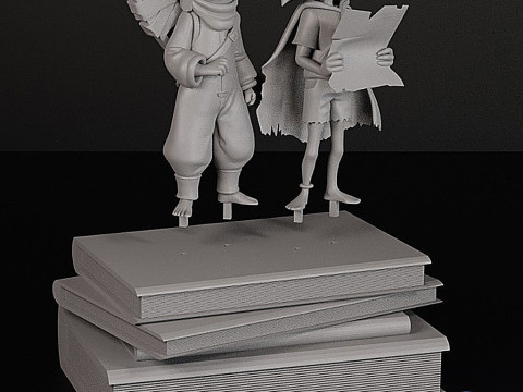 Diorama 3D STL Rendah Sendiri - Fanart Game Model Cetak 3D