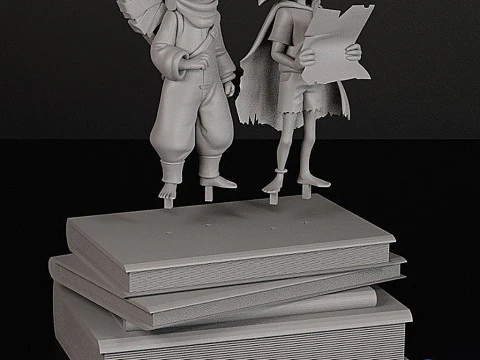 Low Alone Diorama 3D STL - Gaming Fanart 3D Print Model