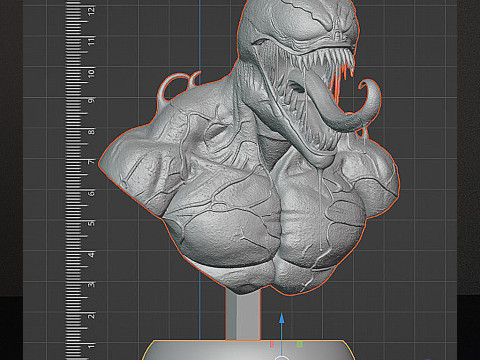 Бюст Венома - 3D-модель STL для печати 3D Принт Модель