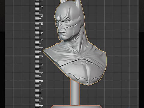 STL 3D Patung Batman Model Cetak 3D