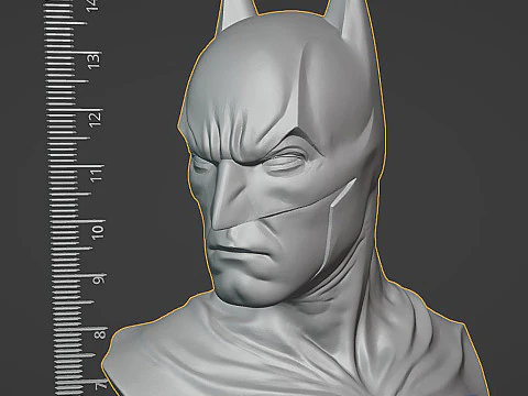Batman Bust 3D STL 3D Print Model