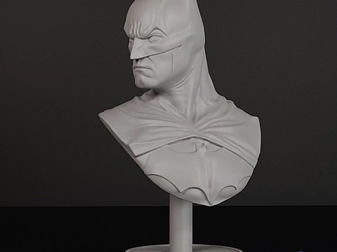Batman Bust 3D STL 3D Print Model