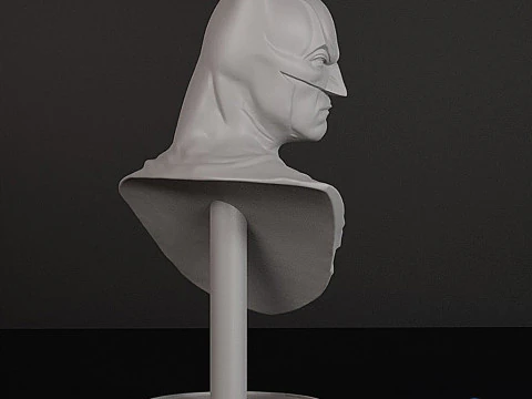 Batman Bust 3D STL 3D Print Model