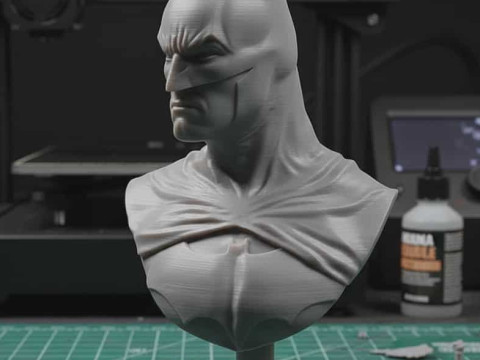 STL 3D Patung Batman Model Cetak 3D