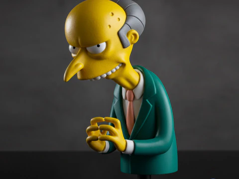 Signor Burns busto 3D STL Modello di stampa 3D