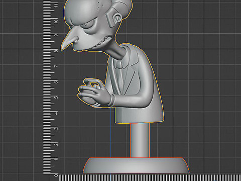 Mr Burns Büste 3D STL 3D Druckmodell
