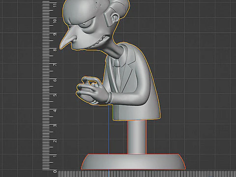 Mr Burns Bust 3D STL 3D Print Model