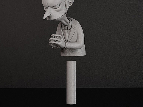 Mr Burns Büste 3D STL 3D Druckmodell