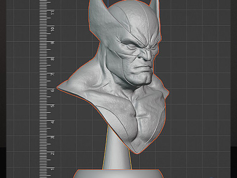 Wolverine Bust - Printable STL 3D Print Model