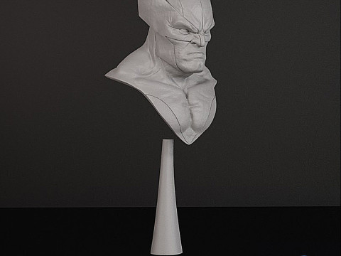 Wolverine Bust - Printable STL 3D Print Model