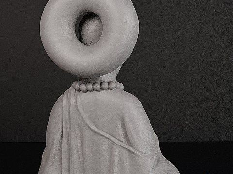 Modelo de impressão 3D Homer Simpson Buda STL Modelo de Impressão 3D