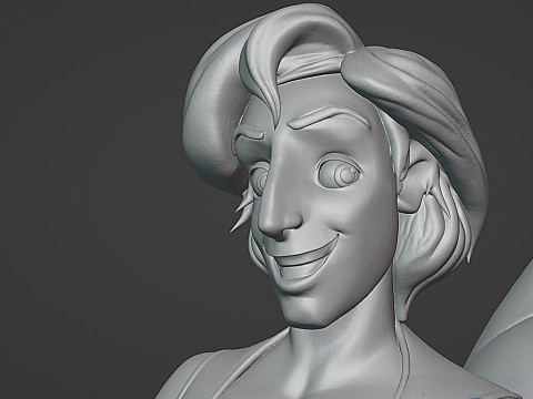 Aladdin Genie 3D Print Diorama 3D Print Model