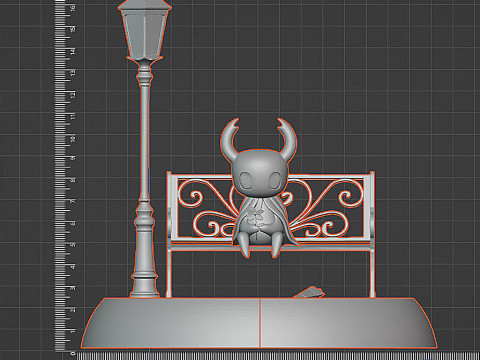 Ksatria - Diorama Ksatria Berongga STL Model Cetak 3D
