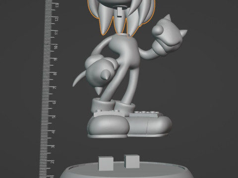 Knuckles l'échidné - Modèle imprimable en 3D STL Modèles 3D en vedette