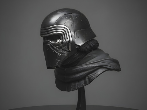 काइलो रेन बस्ट एसटीएल 3D प्रिंट मॉडल