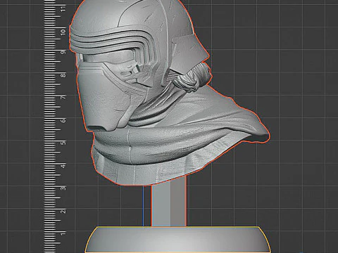 Kylo Ren Bust STL 3D Print Model