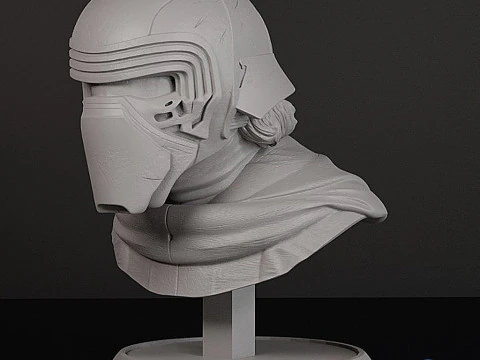 Kylo Ren Bust STL 3D Print Model