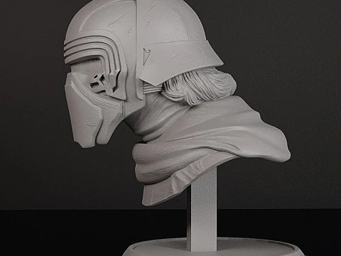 Kylo Ren Bust STL 3D Print Model