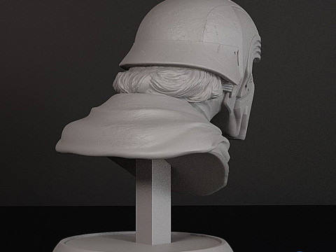 카일로 렌 흉상 STL 3D 프린트 모델