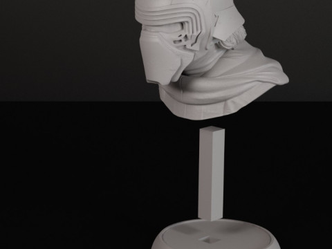카일로 렌 흉상 STL 3D 프린트 모델
