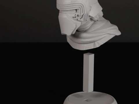 Kylo Ren Bust STL 3D Print Model