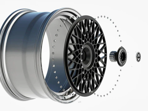 HRE VintageSeries 501 FMR 3D Model