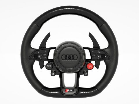 Audi R8 Steering wheel 3D Model