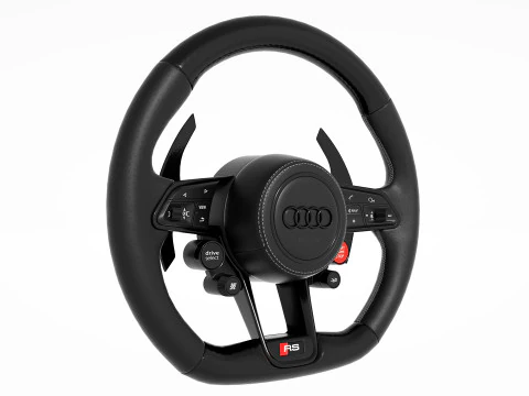 Audi R8 Steering wheel 3D Model