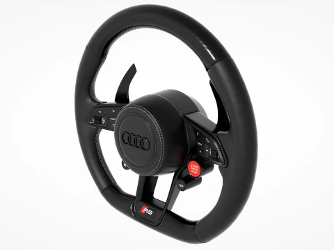 Audi R8 Steering wheel 3D Model