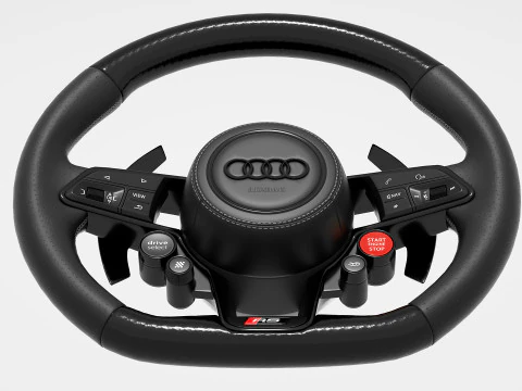 Audi R8 Steering wheel 3D Model
