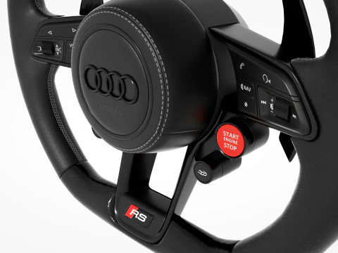 Audi R8 Steering wheel 3D Model