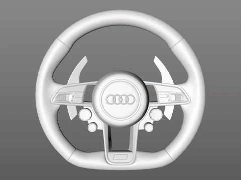 Audi R8 Steering wheel 3D Model
