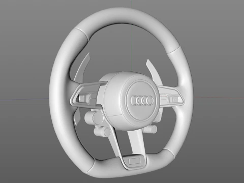 Audi R8 Steering wheel 3D Model