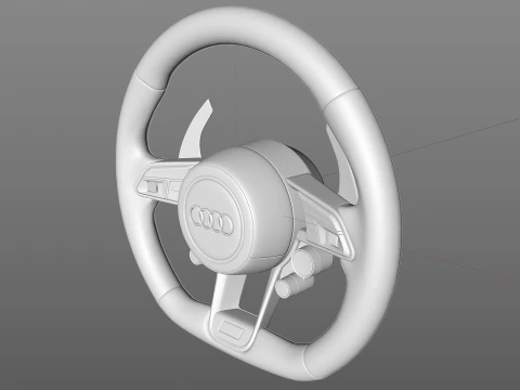 Audi R8 Steering wheel 3D Model