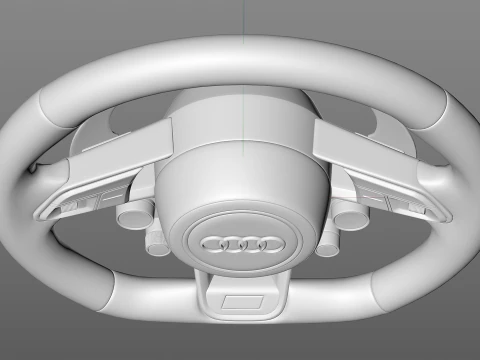 Audi R8 Steering wheel 3D Model