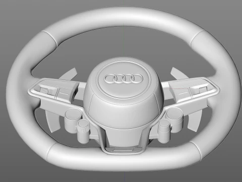 Audi R8 Steering wheel 3D Model