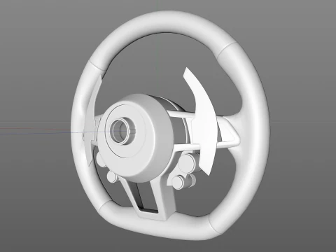 Audi R8 Steering wheel 3D Model