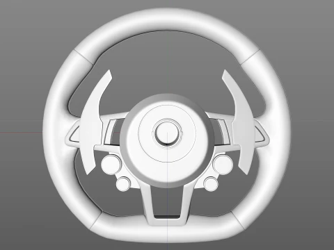 Audi R8 Steering wheel 3D Model