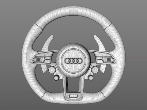 Audi R8 Steering wheel 3D मॉडल