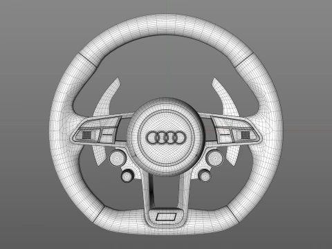 Audi R8 Steering wheel 3D Model
