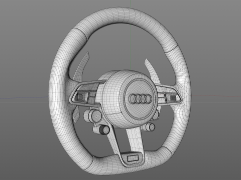 Audi R8 Steering wheel 3D मॉडल