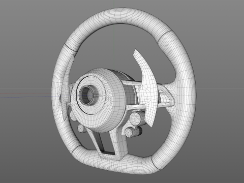 Audi R8 Steering wheel 3D मॉडल