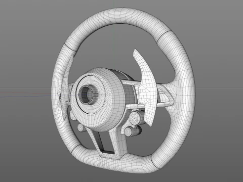 Audi R8 Steering wheel 3D Model