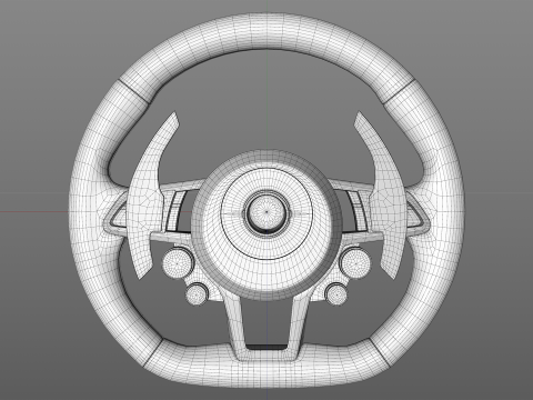 Audi R8 Steering wheel 3D मॉडल