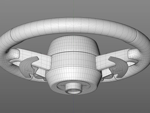 Audi R8 Steering wheel 3D Model