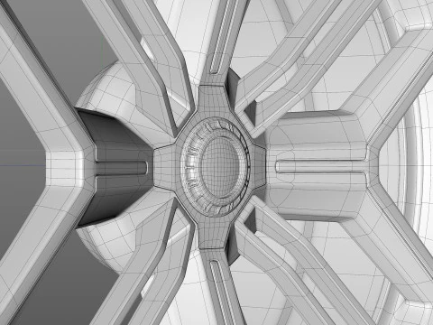 Polestar 6 wheel 3D Model