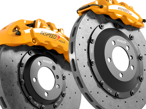 INSPEED Brake PC10 PC4 3D Model