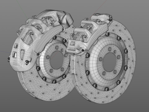 INSPEED Brake PC10 PC4 3D Model