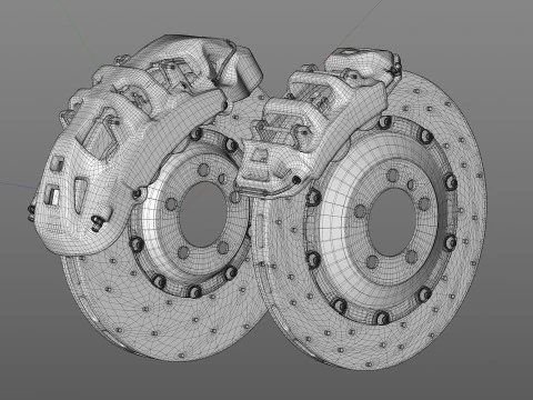 INSPEED 브레이크 PC10 PC4 3D 모델