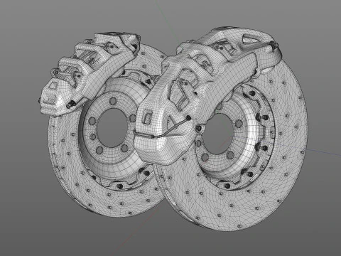 INSPEED 브레이크 PC10 PC4 3D 모델